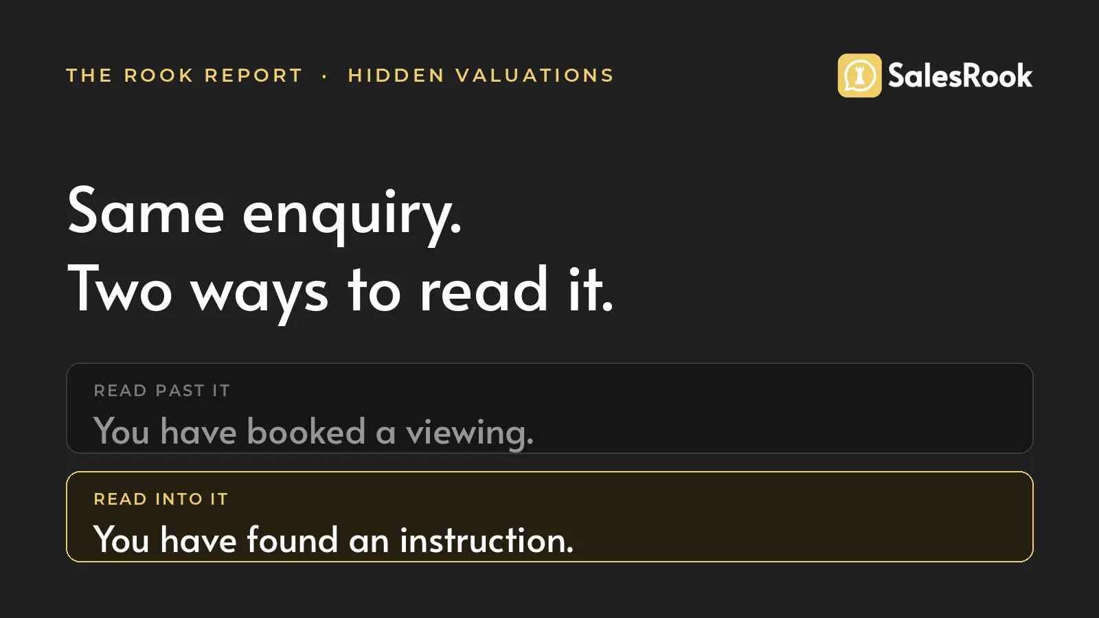 One in Five Buyer Enquiries Is Hiding a Valuation You Never Chased