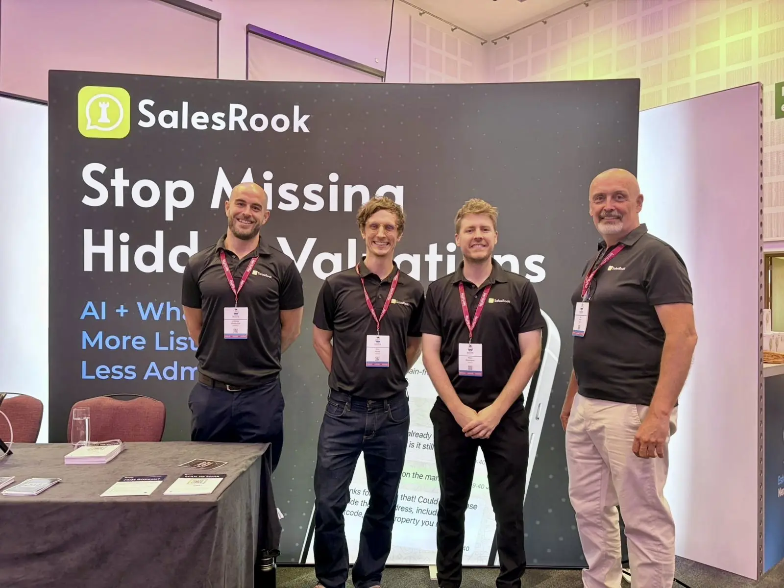 The SalesRook team at their exhibition stand at the Kerfuffle Conference 2026